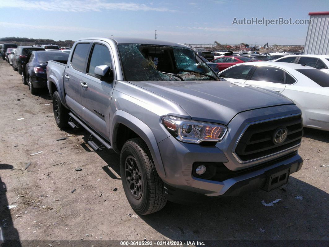 2020 Toyota Tacoma 2wd Sr5/trd Sport Silver vin: 3TMAZ5CN0LM139027