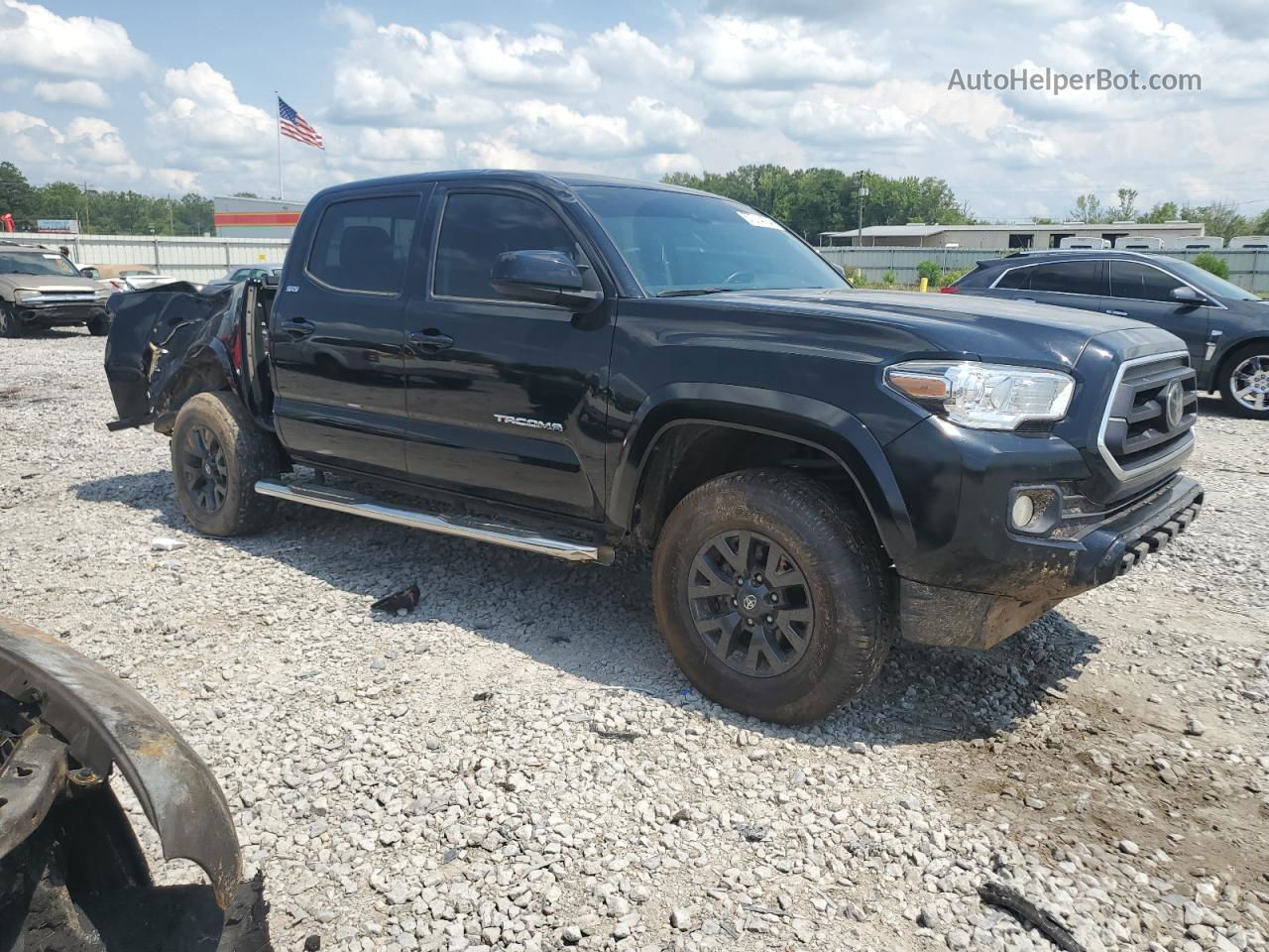 2021 Toyota Tacoma Double Cab Черный vin: 3TMAZ5CN0MM150269