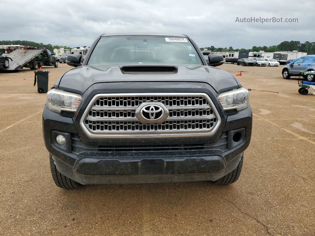 2017 Toyota Tacoma Double Cab Черный vin: 3TMAZ5CN1HM034794