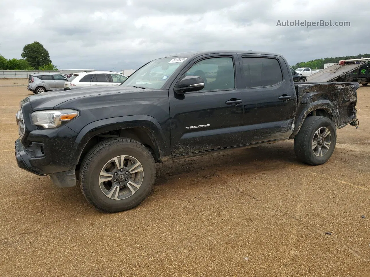 2017 Toyota Tacoma Double Cab Черный vin: 3TMAZ5CN1HM034794