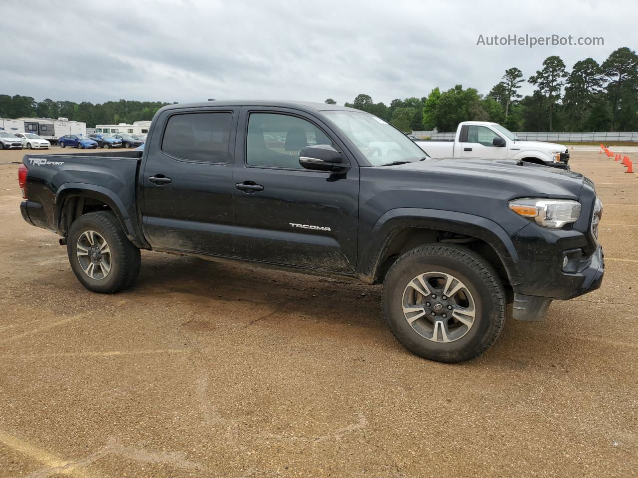 2017 Toyota Tacoma Double Cab Черный vin: 3TMAZ5CN1HM034794