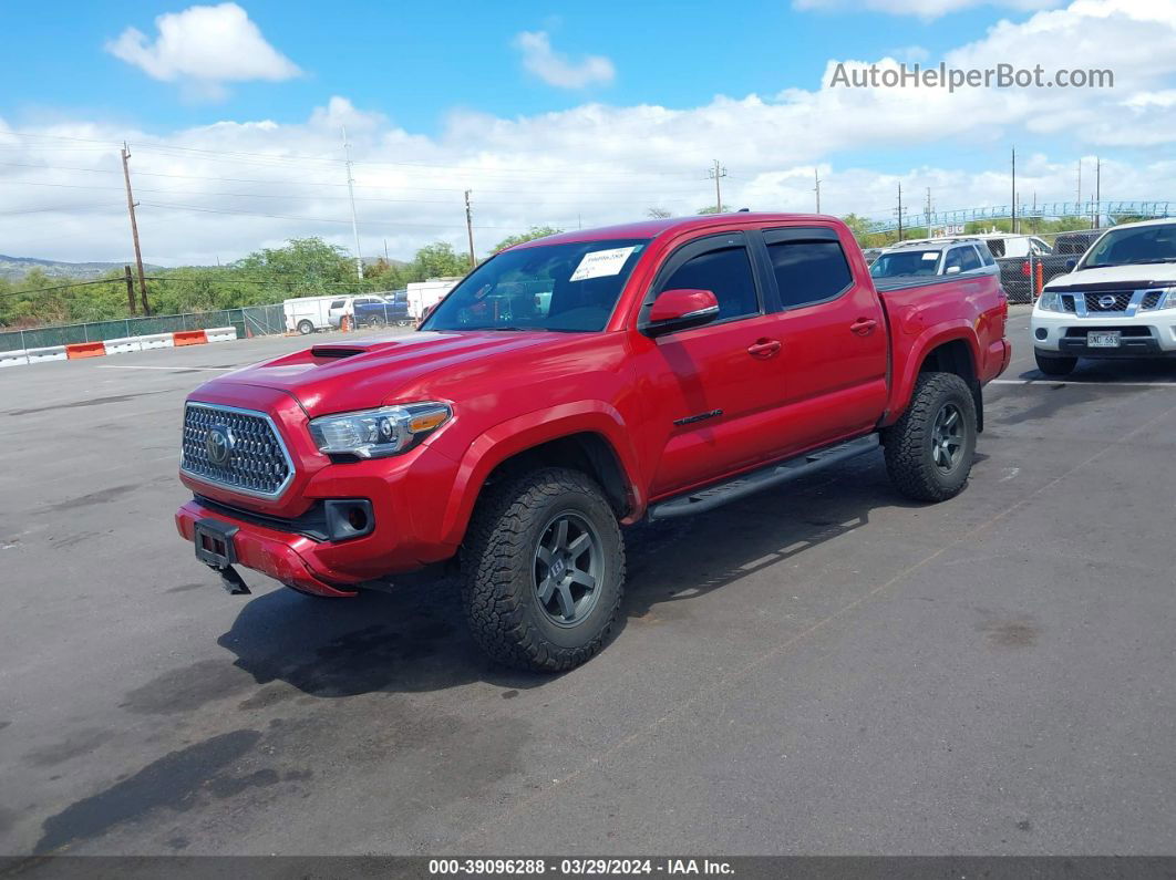 2019 Toyota Tacoma Trd Off Road Красный vin: 3TMAZ5CN1KM102292