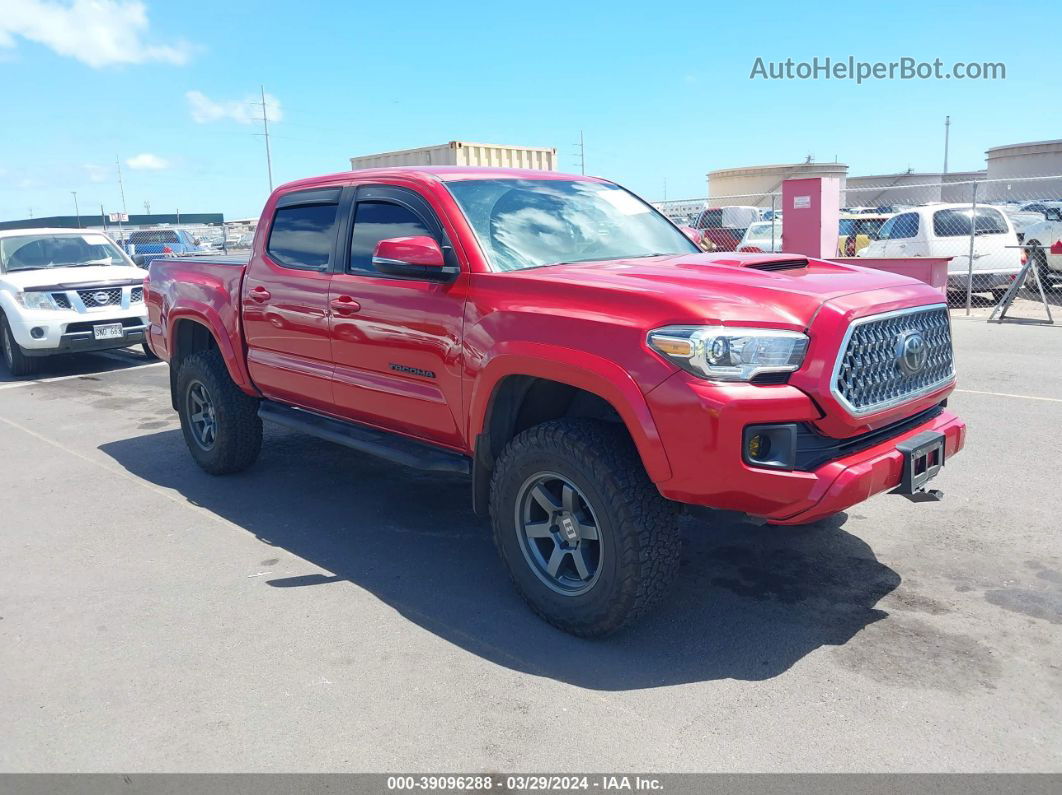 2019 Toyota Tacoma Trd Off Road Красный vin: 3TMAZ5CN1KM102292