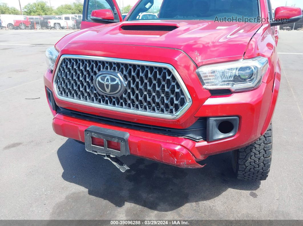 2019 Toyota Tacoma Trd Off Road Red vin: 3TMAZ5CN1KM102292