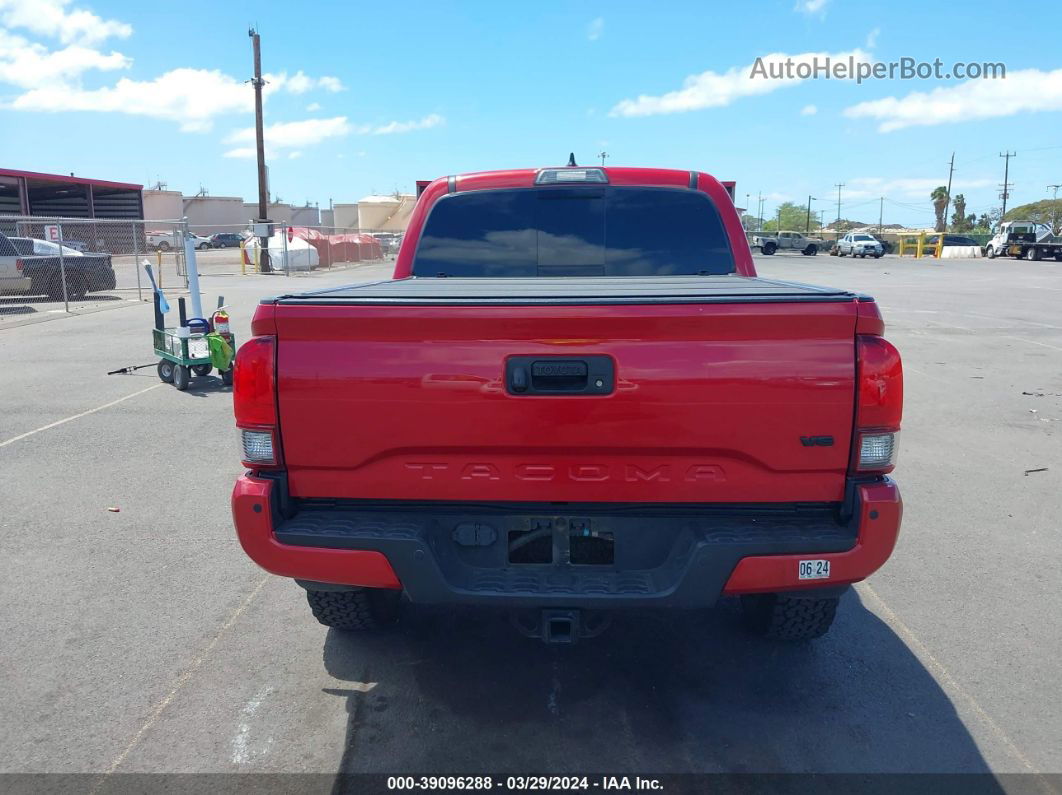 2019 Toyota Tacoma Trd Off Road Красный vin: 3TMAZ5CN1KM102292