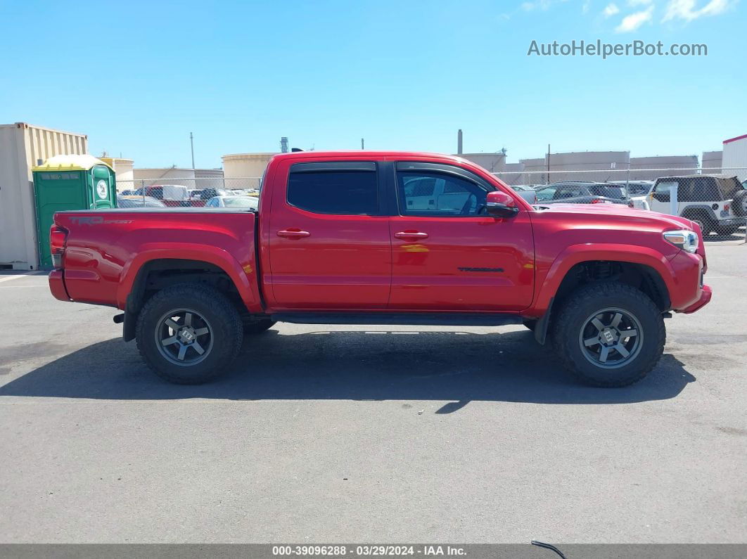 2019 Toyota Tacoma Trd Off Road Красный vin: 3TMAZ5CN1KM102292