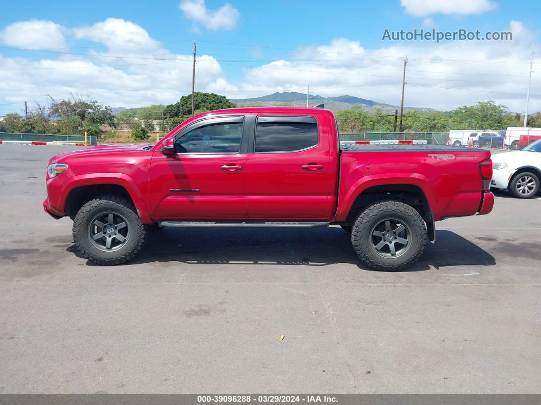 2019 Toyota Tacoma Trd Off Road Красный vin: 3TMAZ5CN1KM102292