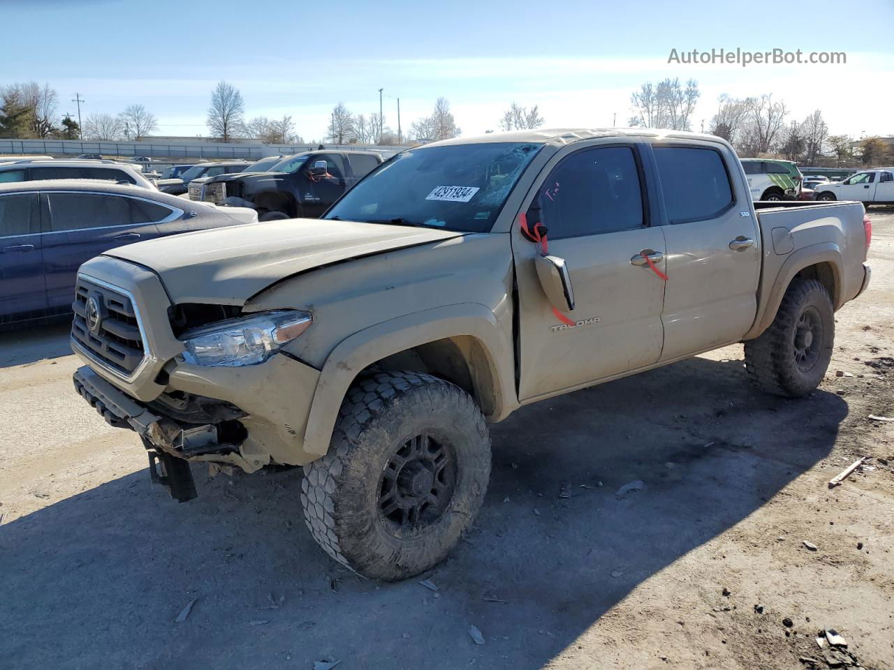 2019 Toyota Tacoma Double Cab Tan vin: 3TMAZ5CN1KM103037