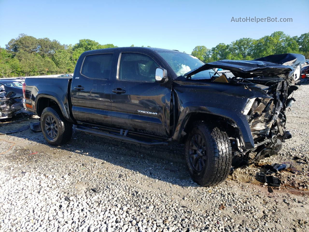 2020 Toyota Tacoma Double Cab Black vin: 3TMAZ5CN1LM115657