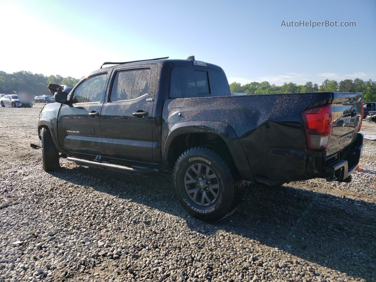 2020 Toyota Tacoma Double Cab Черный vin: 3TMAZ5CN1LM115657