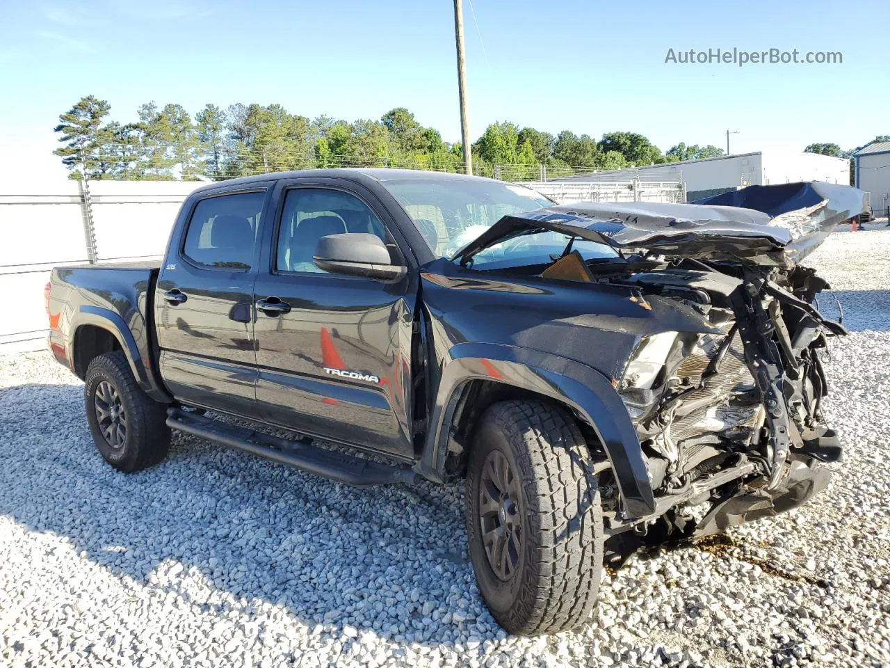 2020 Toyota Tacoma Double Cab Black vin: 3TMAZ5CN1LM115657