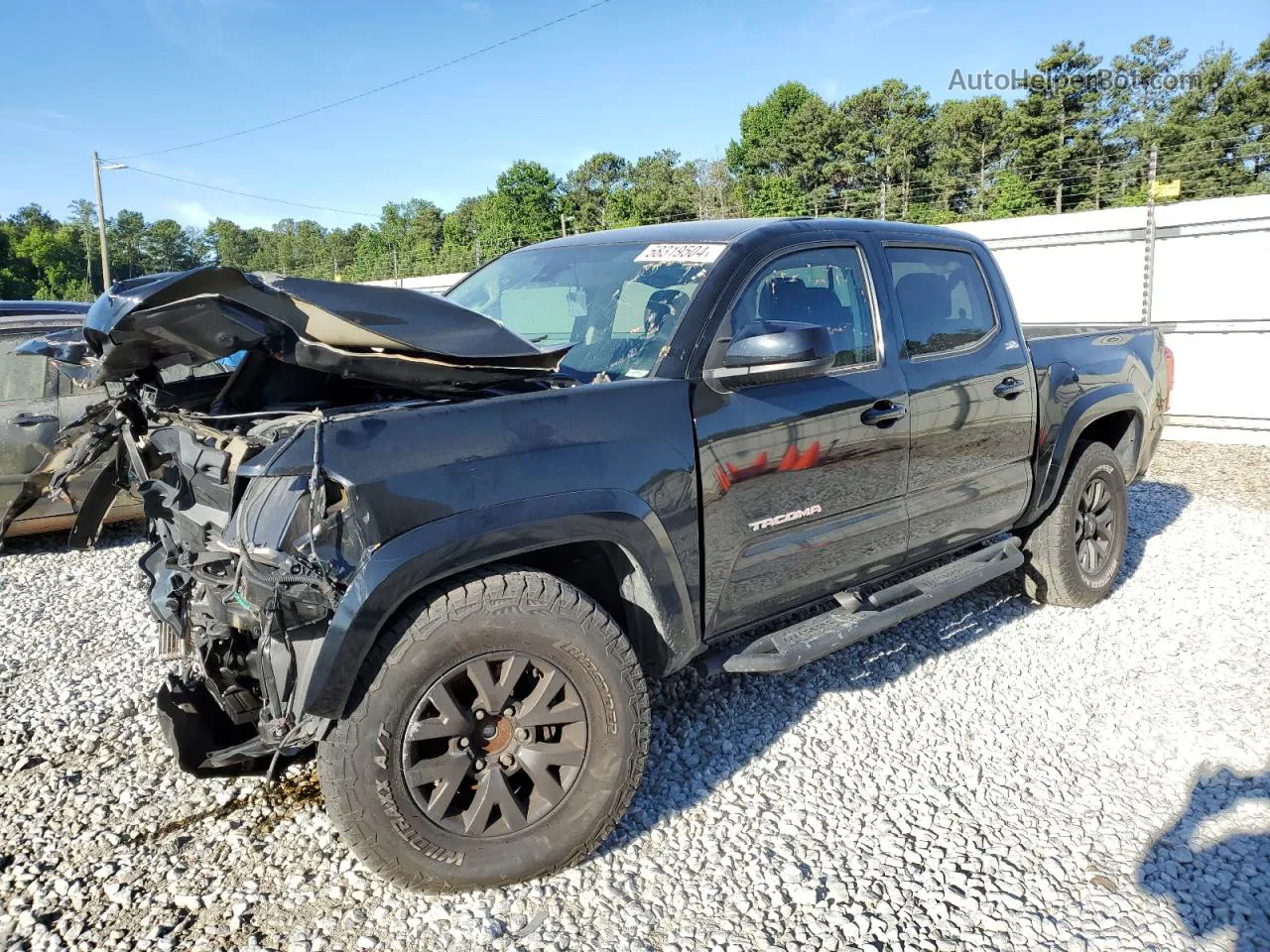 2020 Toyota Tacoma Double Cab Black vin: 3TMAZ5CN1LM115657