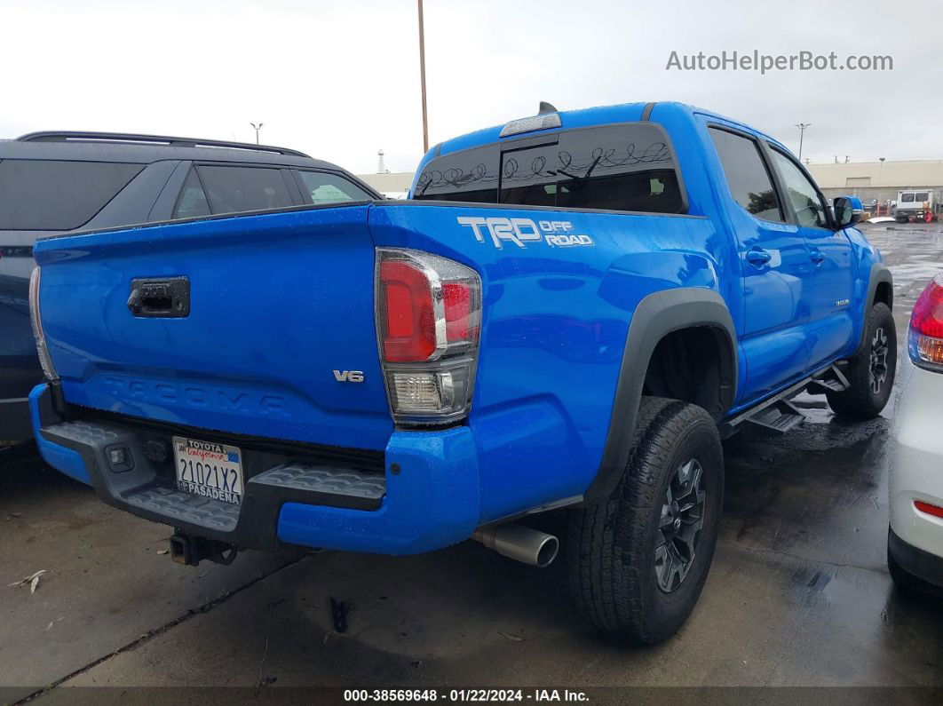 2020 Toyota Tacoma Trd Off-road Blue vin: 3TMAZ5CN1LM117750