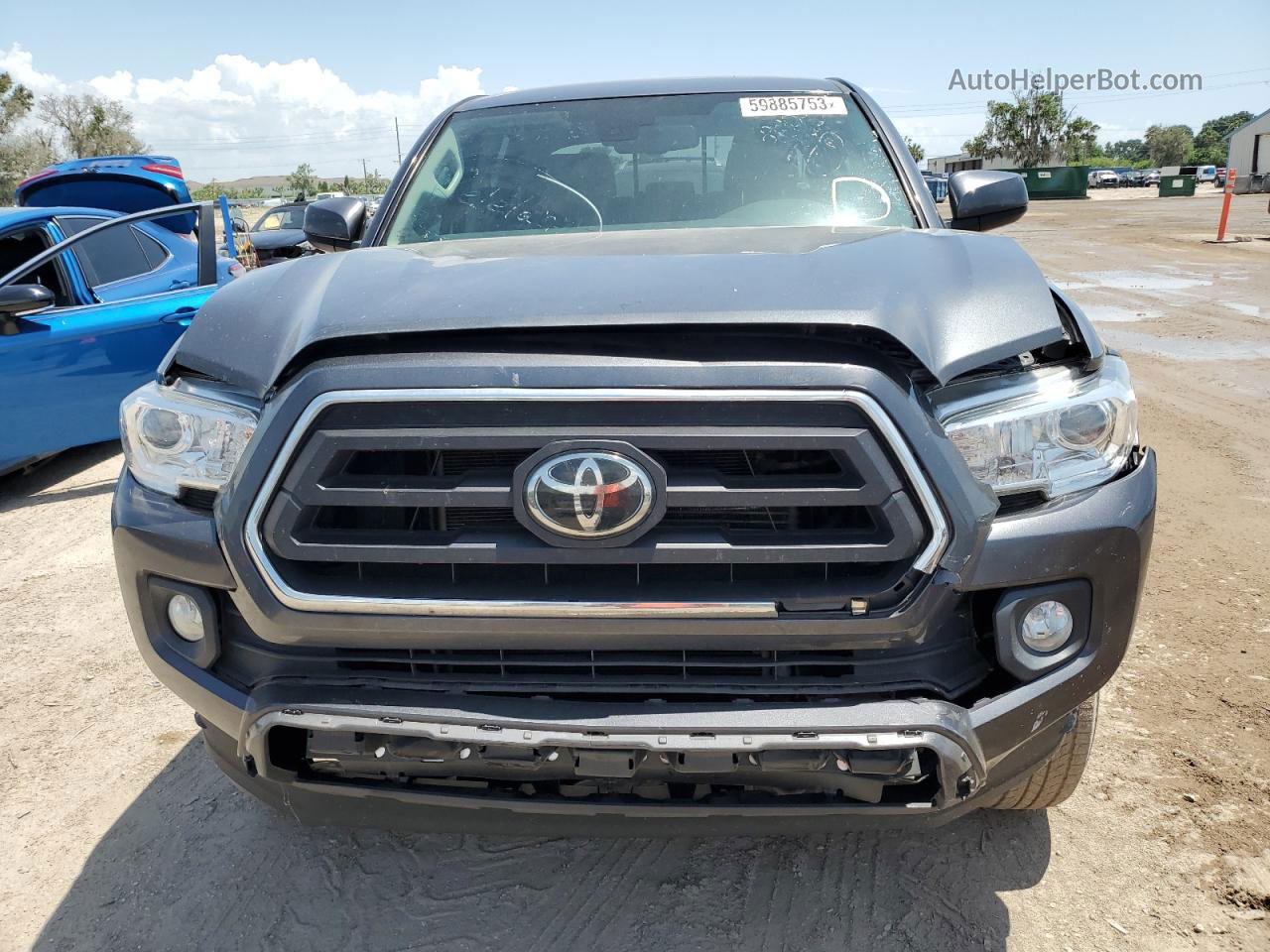 2020 Toyota Tacoma Double Cab Gray vin: 3TMAZ5CN1LM129879