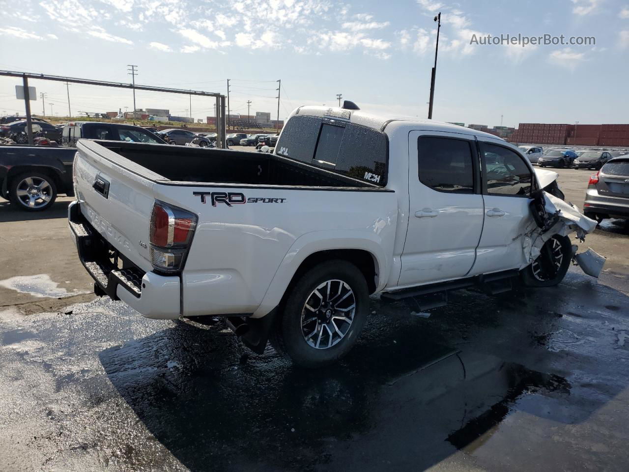 2021 Toyota Tacoma Double Cab White vin: 3TMAZ5CN1MM155190