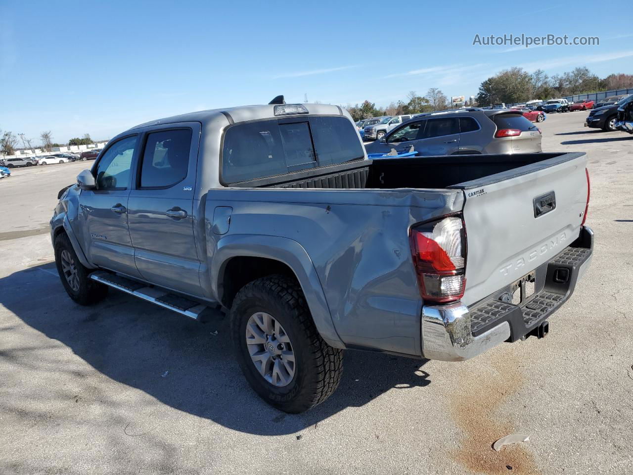 2019 Toyota Tacoma Double Cab Gray vin: 3TMAZ5CN2KM106710