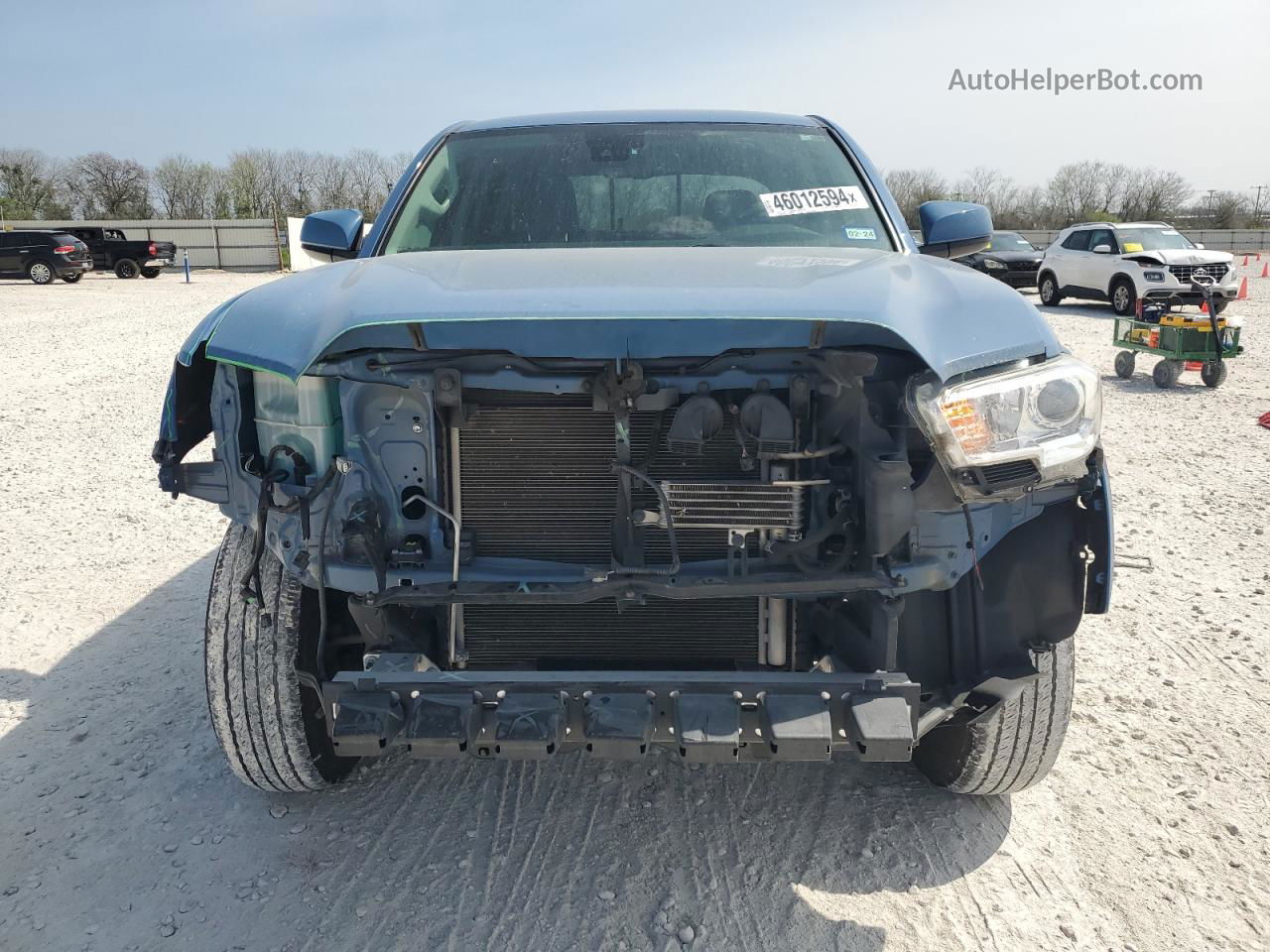 2019 Toyota Tacoma Double Cab Синий vin: 3TMAZ5CN2KM110837