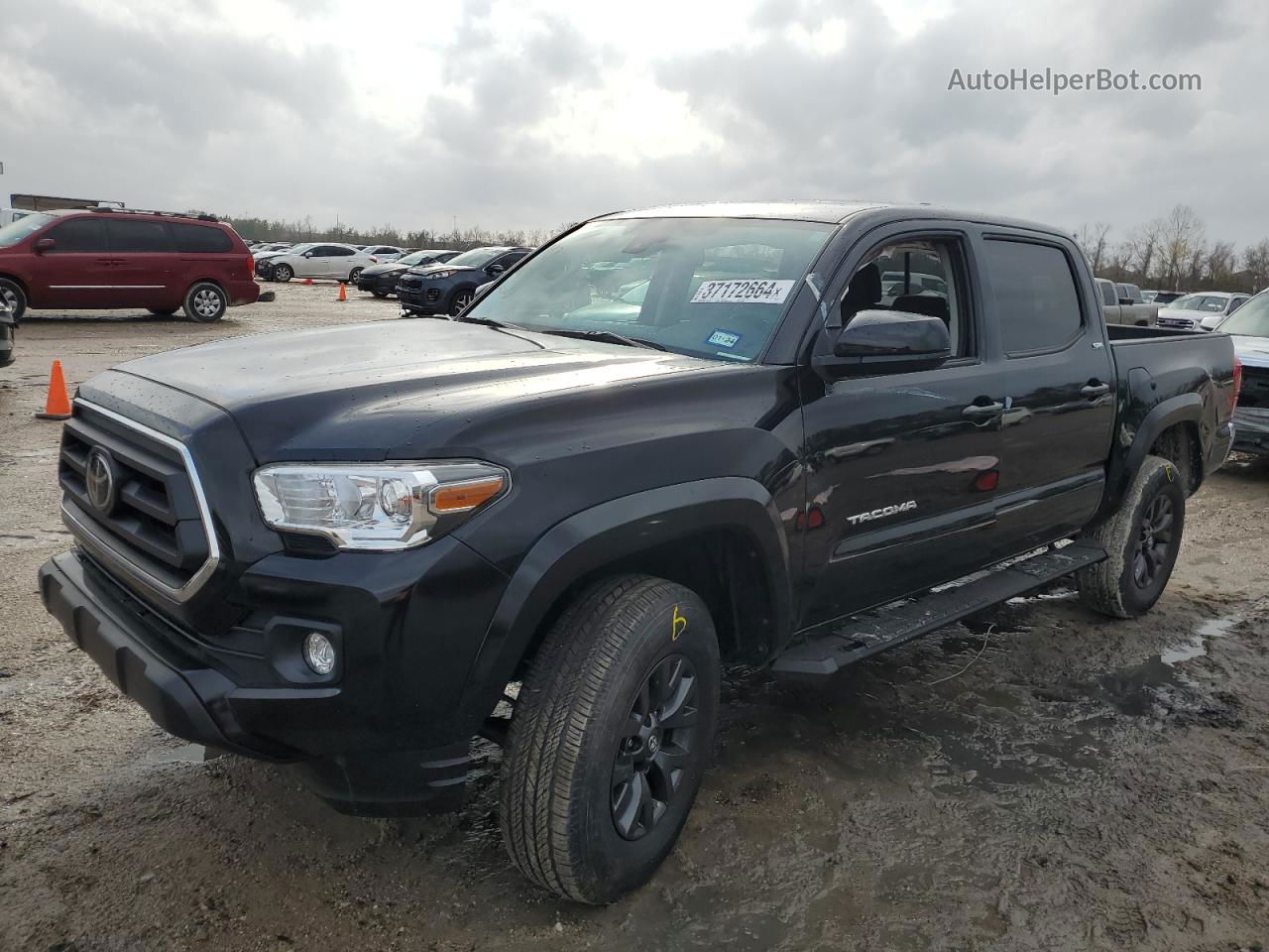 2020 Toyota Tacoma Double Cab Черный vin: 3TMAZ5CN2LM121791