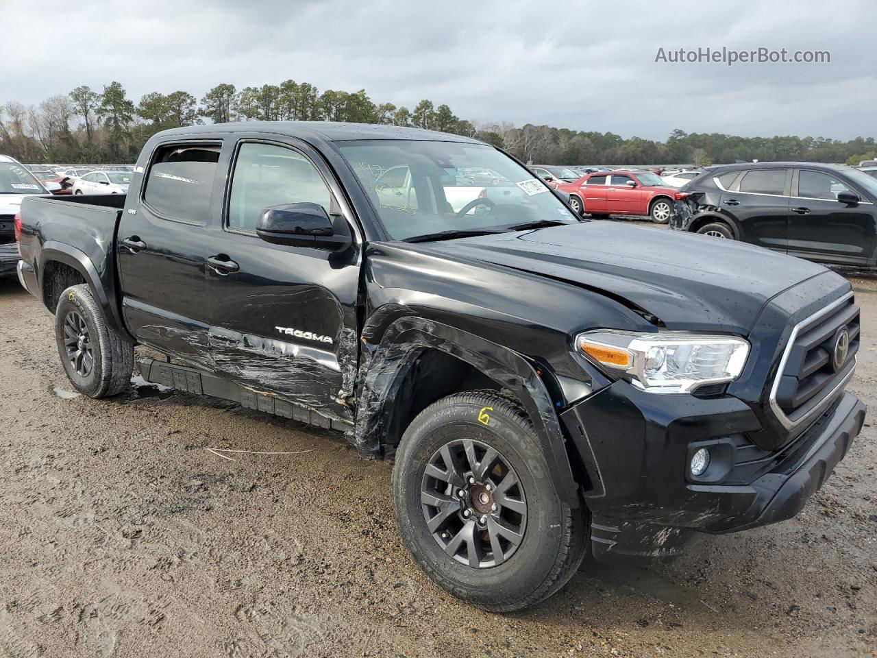 2020 Toyota Tacoma Double Cab Черный vin: 3TMAZ5CN2LM121791