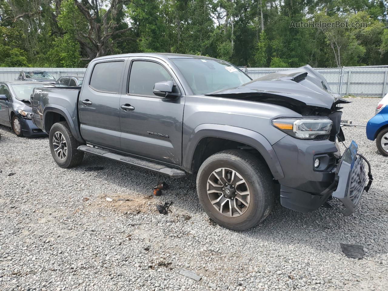 2020 Toyota Tacoma Double Cab Серый vin: 3TMAZ5CN2LM129891