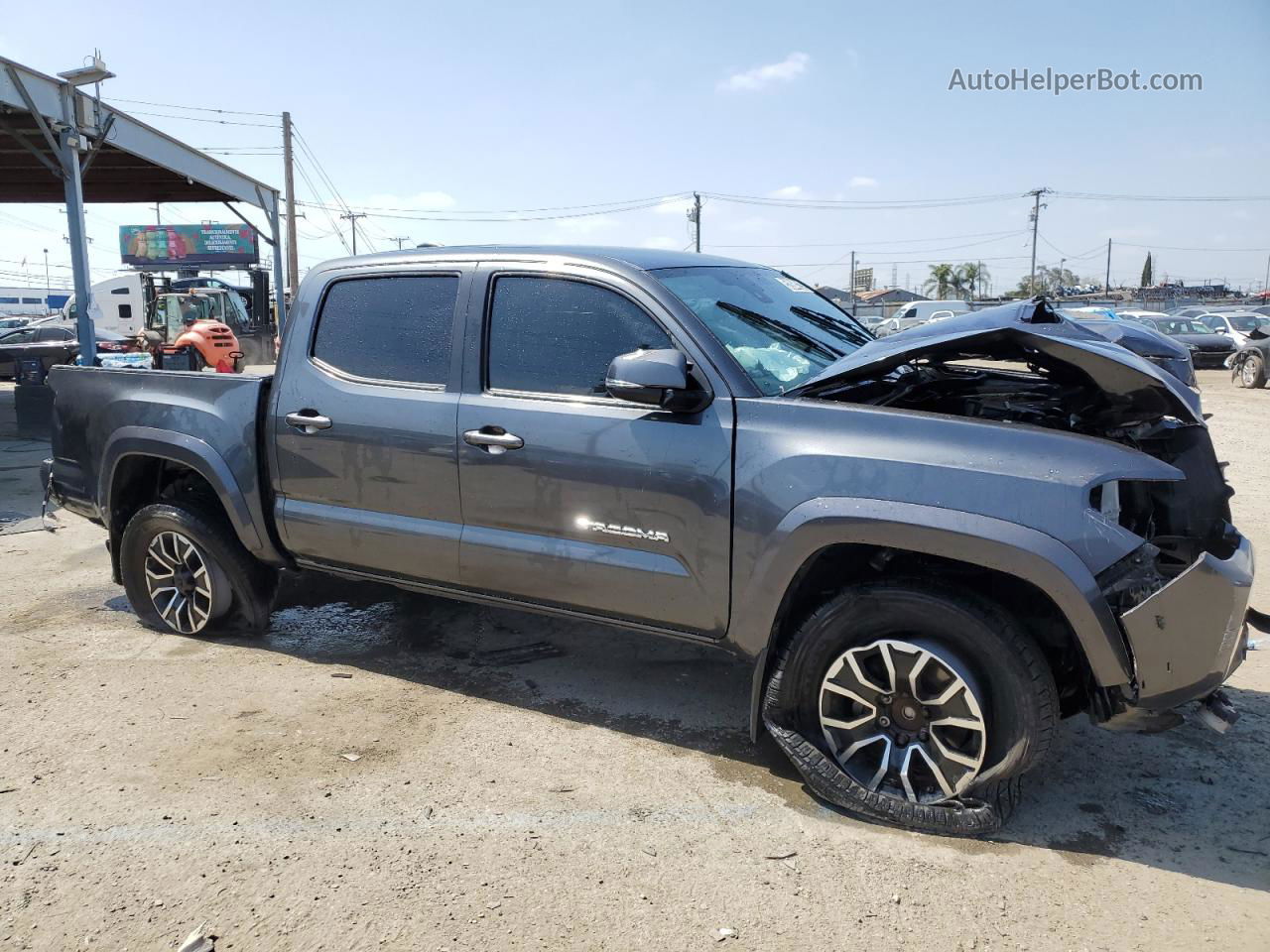 2021 Toyota Tacoma Double Cab Gray vin: 3TMAZ5CN2MM140665