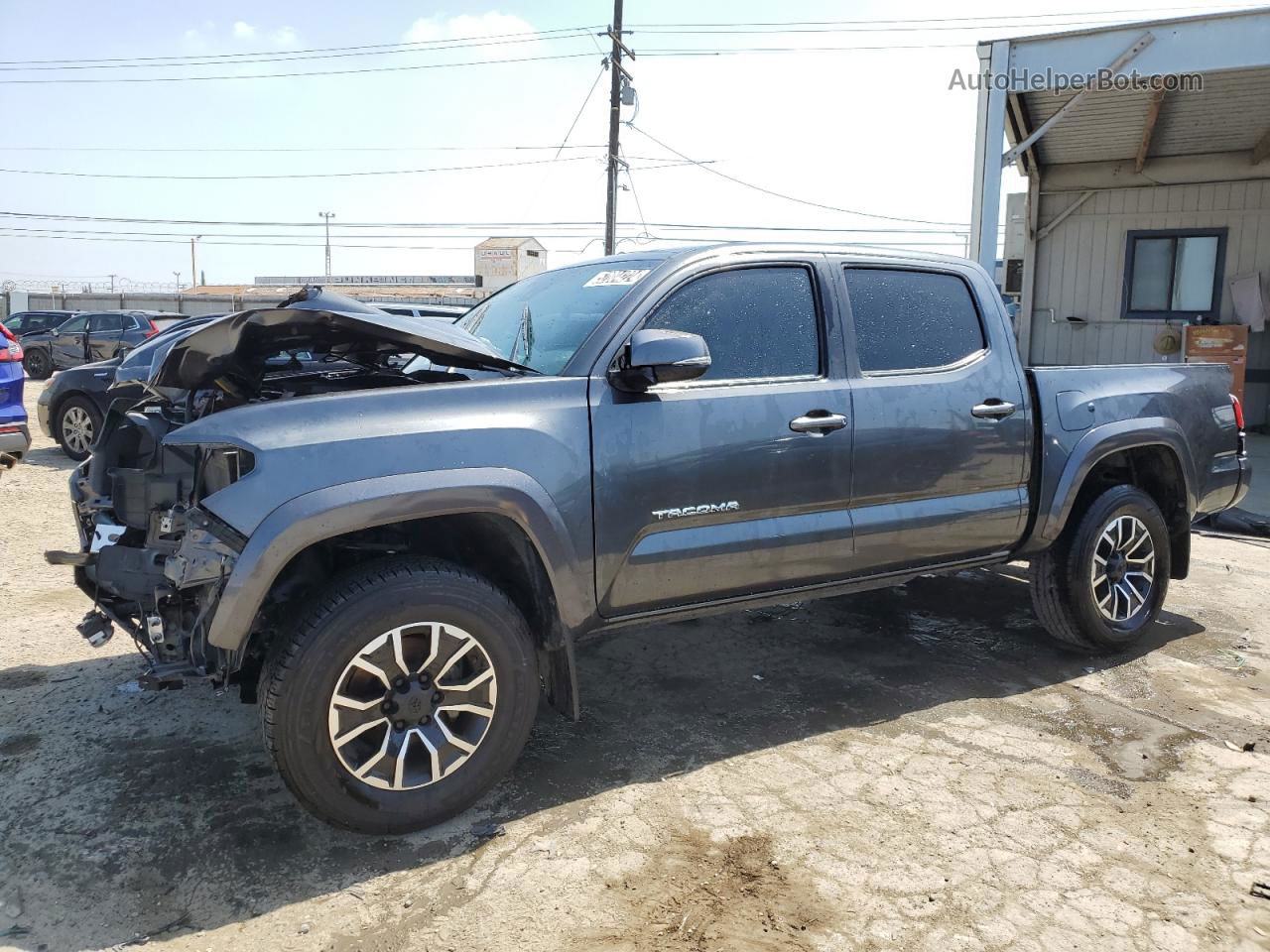 2021 Toyota Tacoma Double Cab Gray vin: 3TMAZ5CN2MM140665