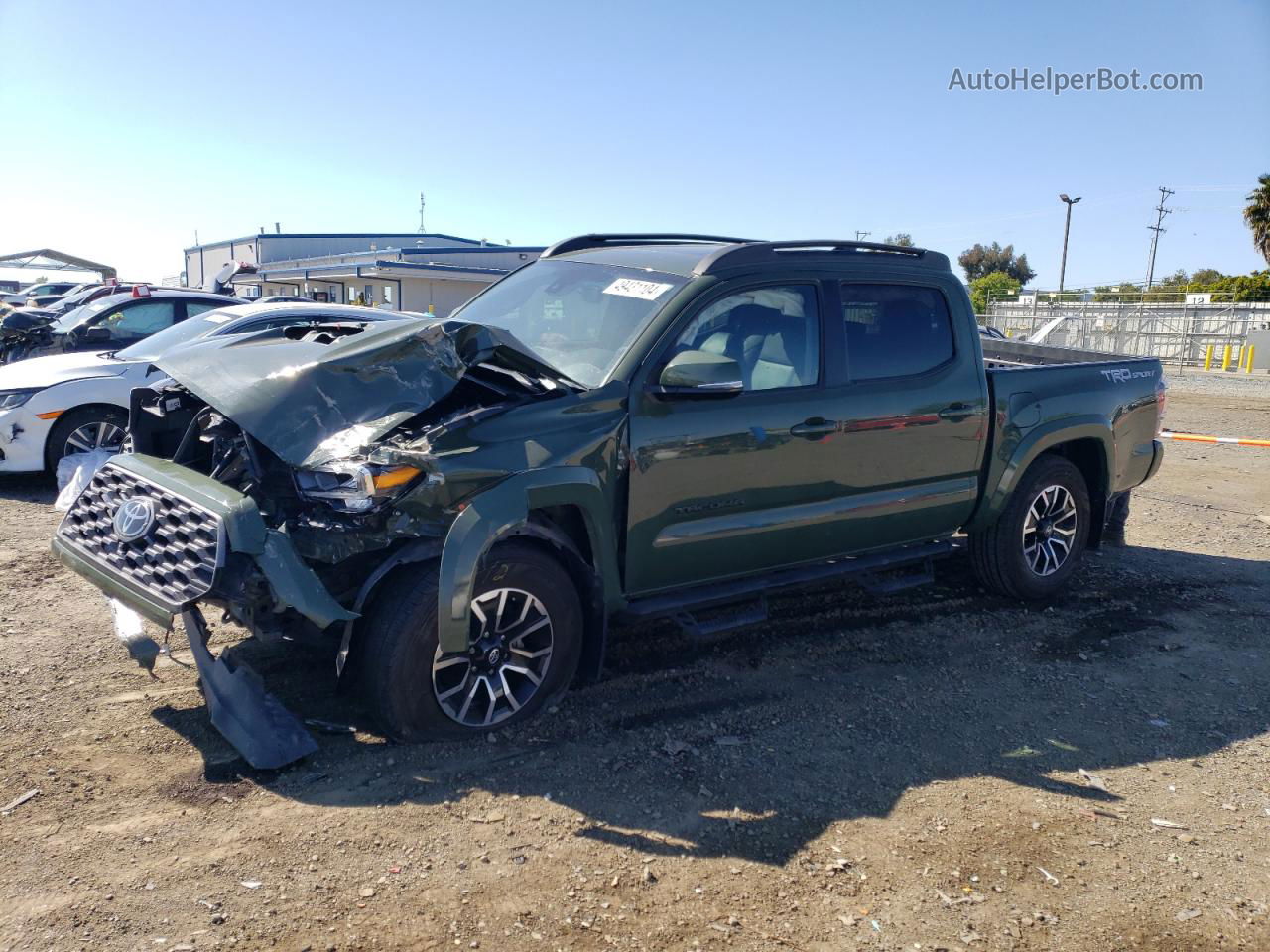 2021 Toyota Tacoma Double Cab Green vin: 3TMAZ5CN2MM146305