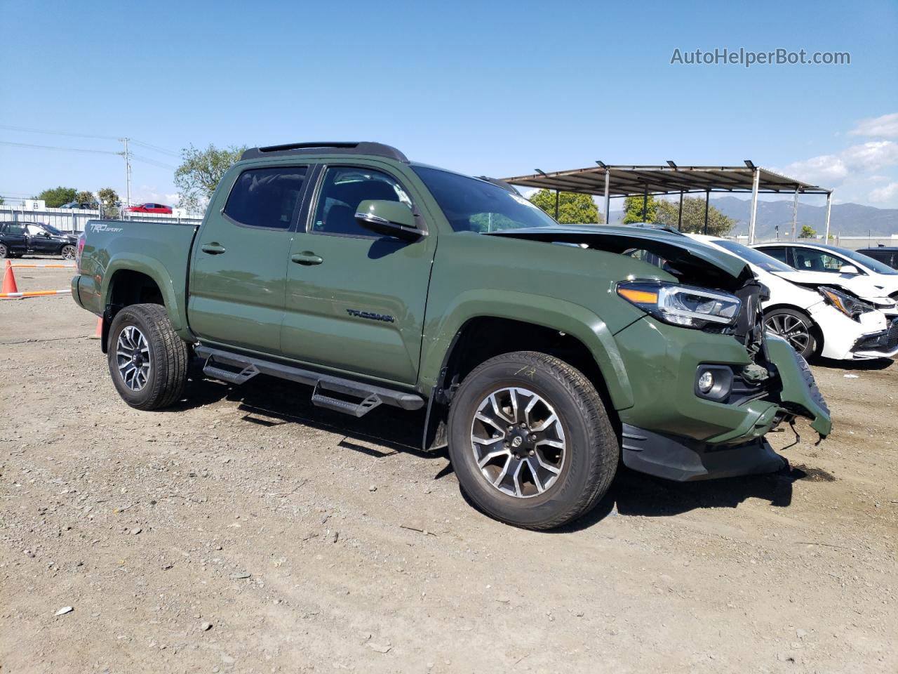 2021 Toyota Tacoma Double Cab Green vin: 3TMAZ5CN2MM146305