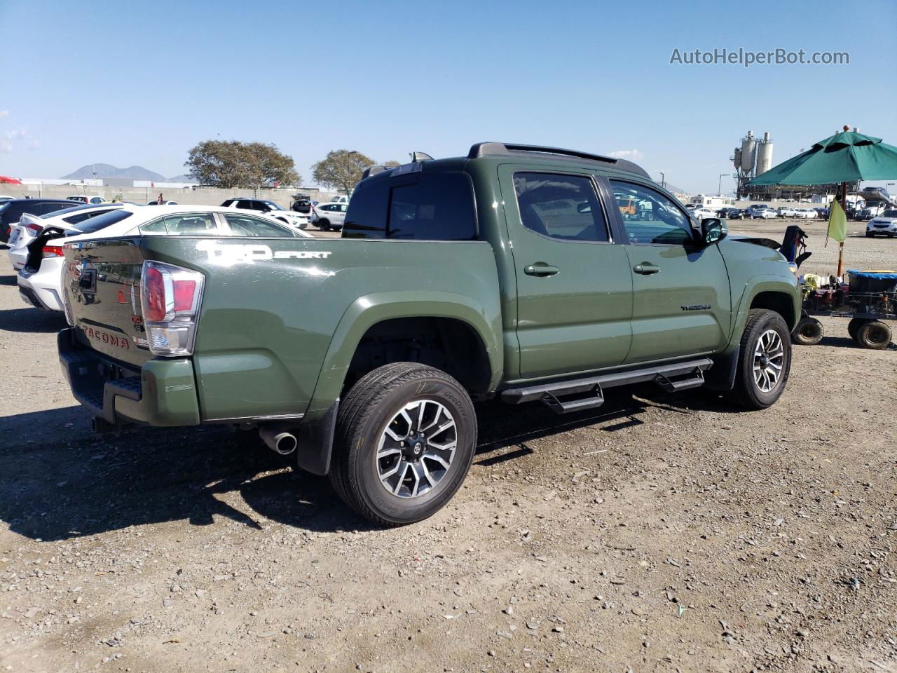 2021 Toyota Tacoma Double Cab Green vin: 3TMAZ5CN2MM146305