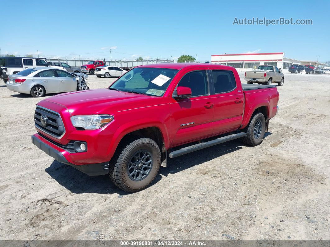 2020 Toyota Tacoma Sr5 V6 Red vin: 3TMAZ5CN3LM134176