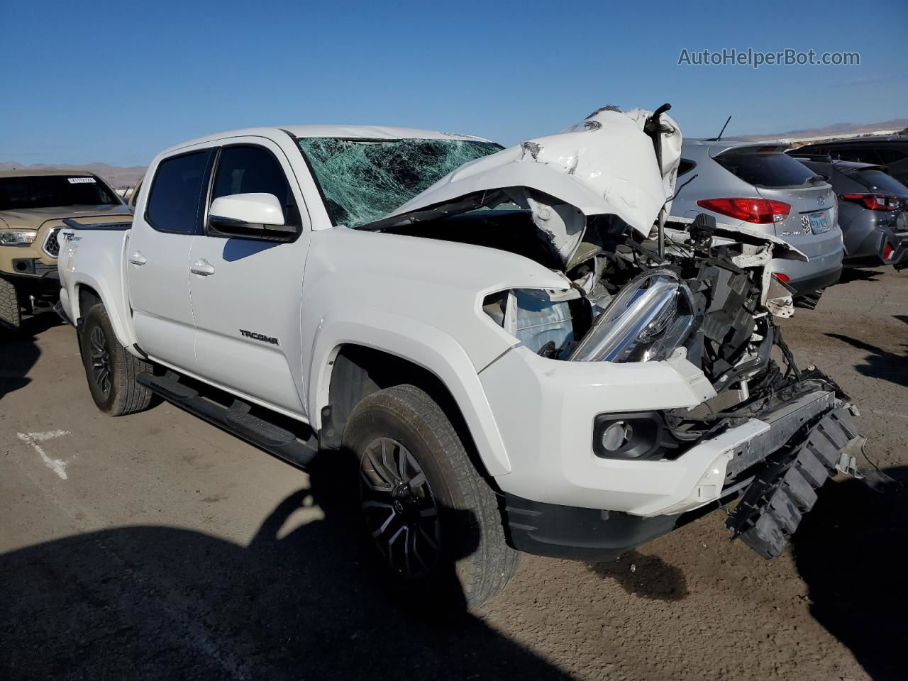 2020 Toyota Tacoma Double Cab Белый vin: 3TMAZ5CN3LM139944