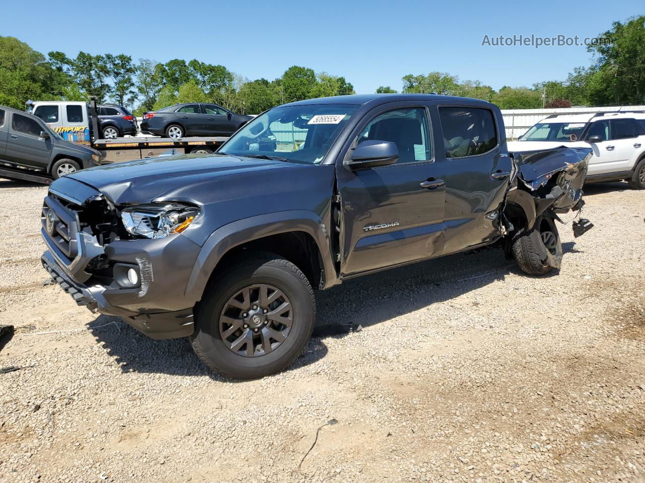 2021 Toyota Tacoma Double Cab Gray vin: 3TMAZ5CN3MM156891