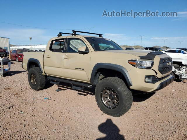 2017 Toyota Tacoma Double Cab Бежевый vin: 3TMAZ5CN4HM050603