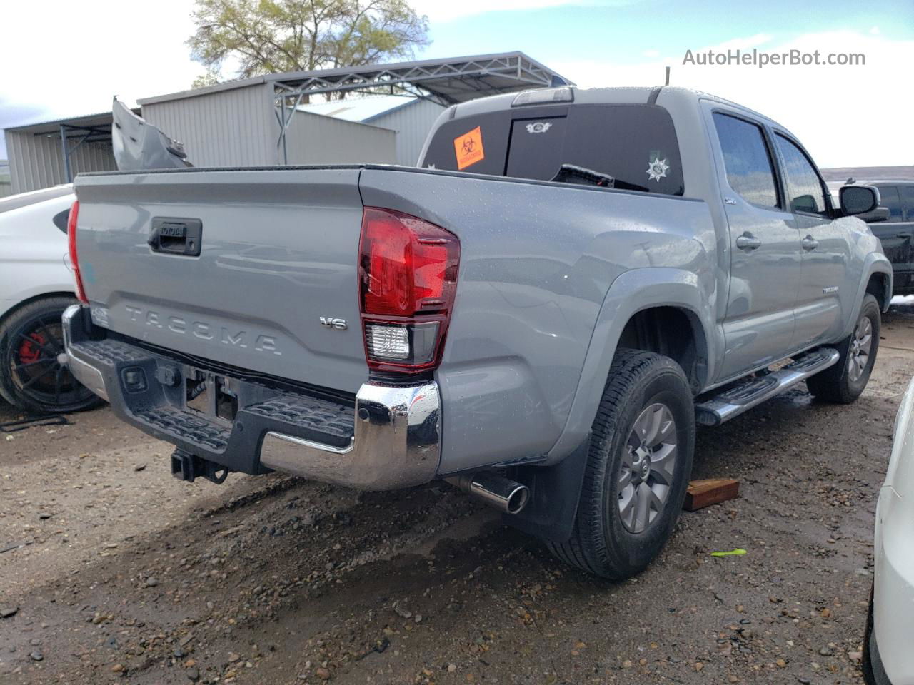 2019 Toyota Tacoma Double Cab Gray vin: 3TMAZ5CN4KM083401