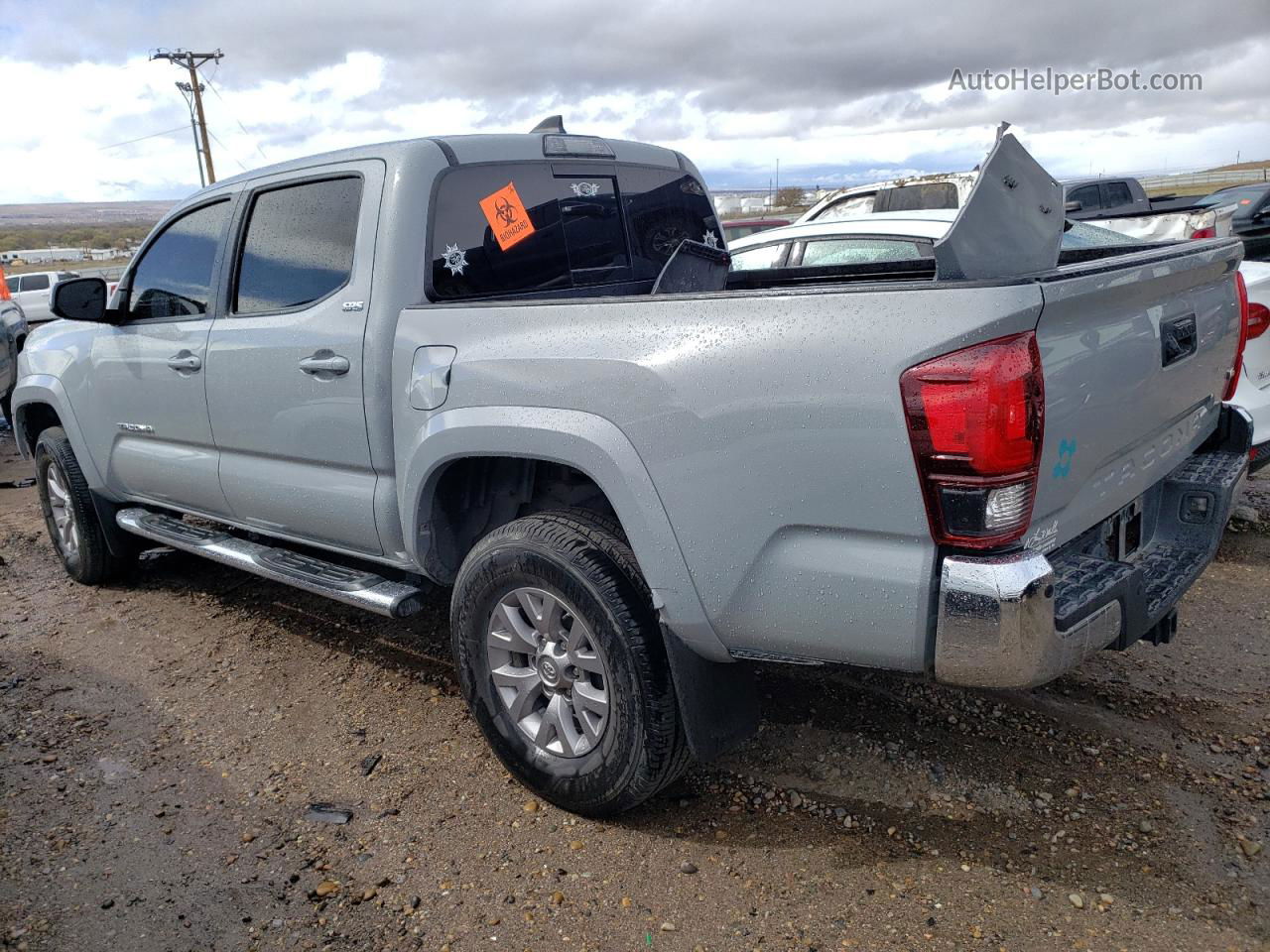 2019 Toyota Tacoma Double Cab Gray vin: 3TMAZ5CN4KM083401