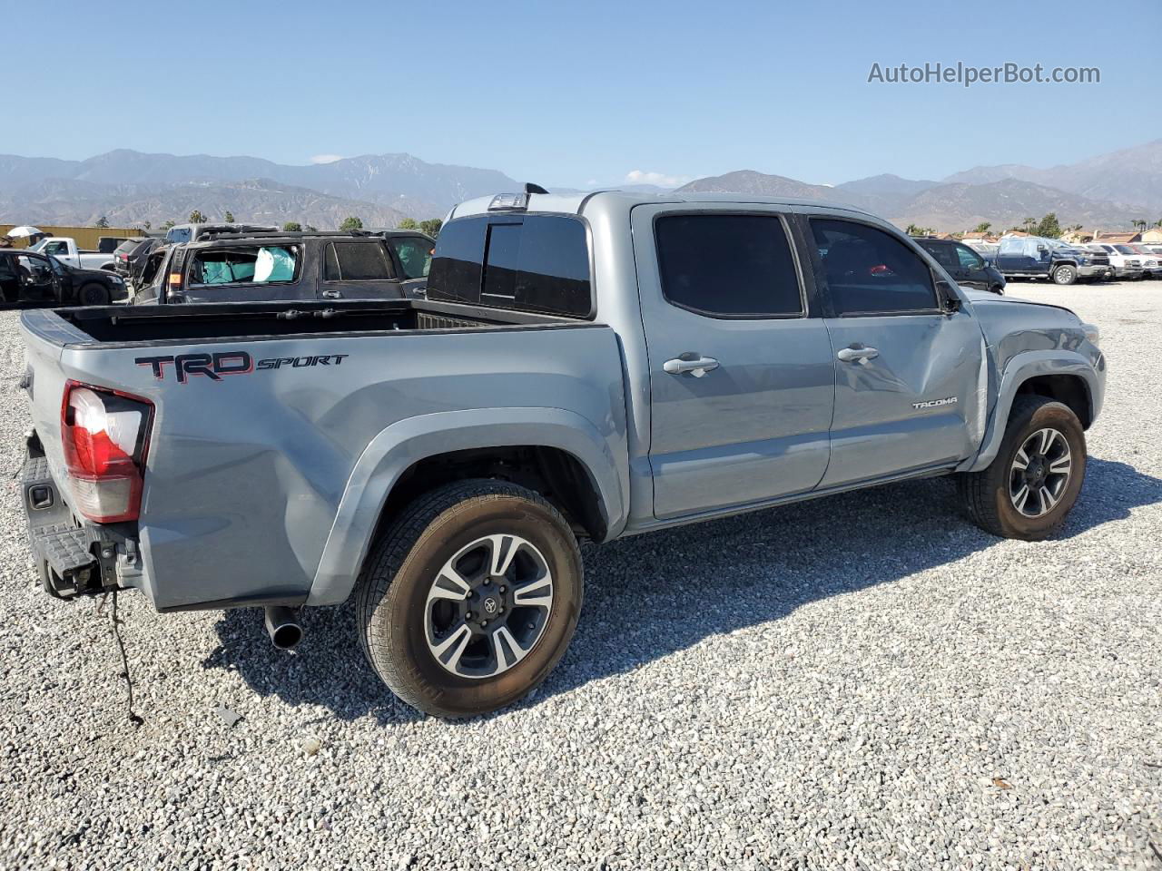 2019 Toyota Tacoma Double Cab Серый vin: 3TMAZ5CN4KM107289