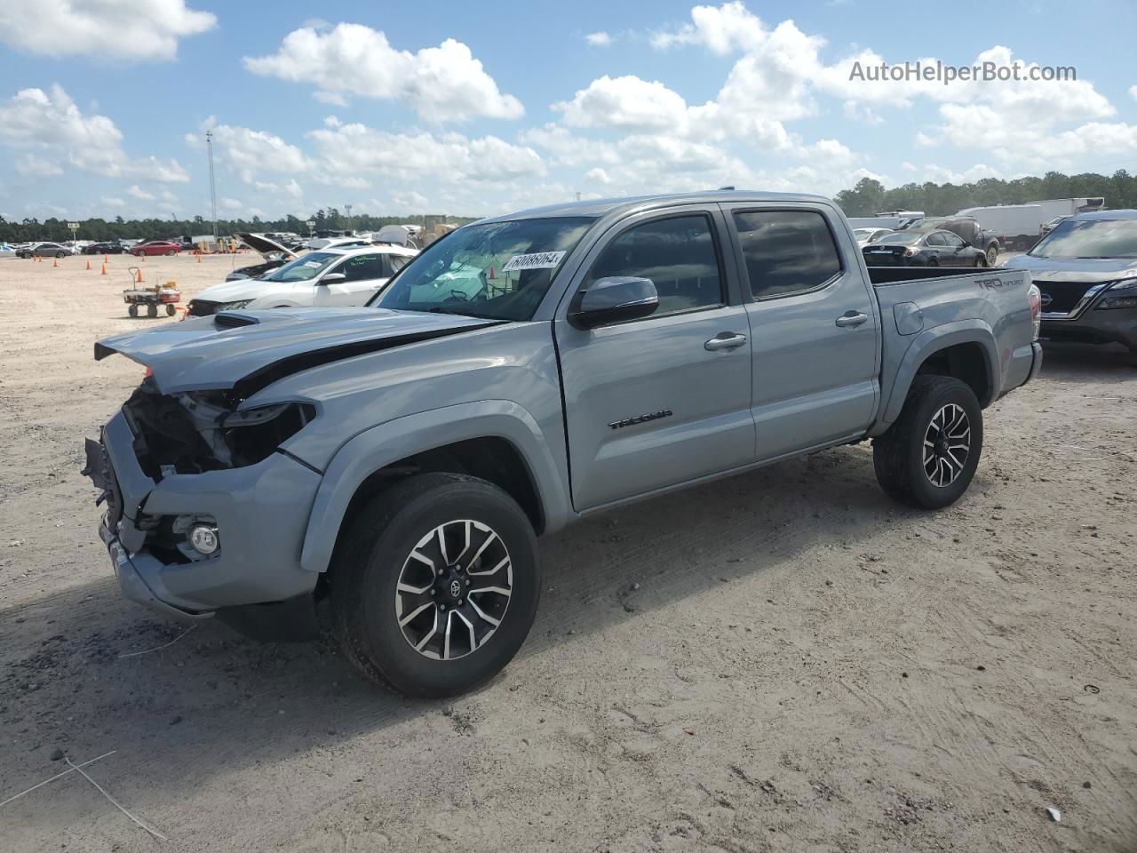 2020 Toyota Tacoma Double Cab Gray vin: 3TMAZ5CN4LM122554