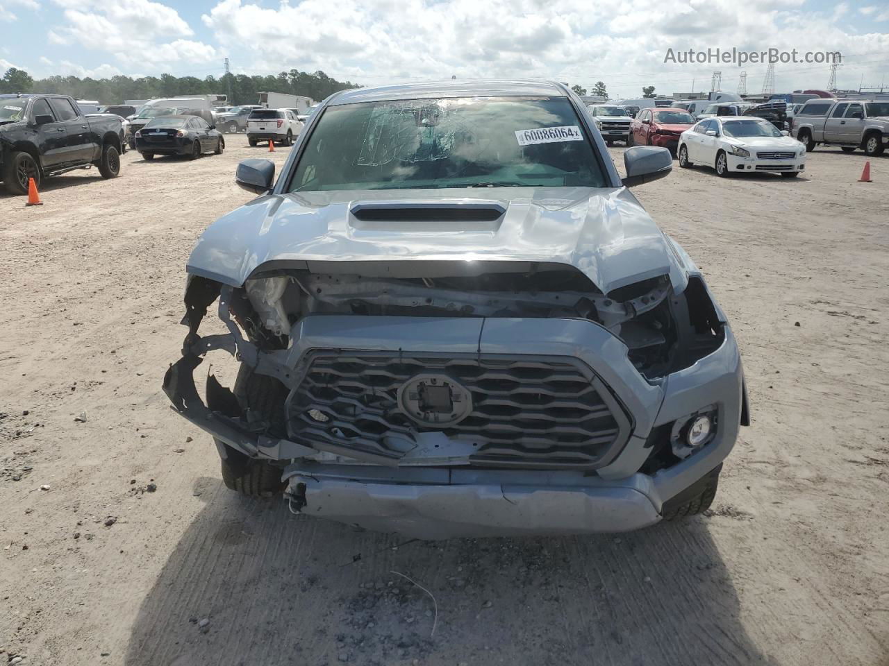 2020 Toyota Tacoma Double Cab Gray vin: 3TMAZ5CN4LM122554