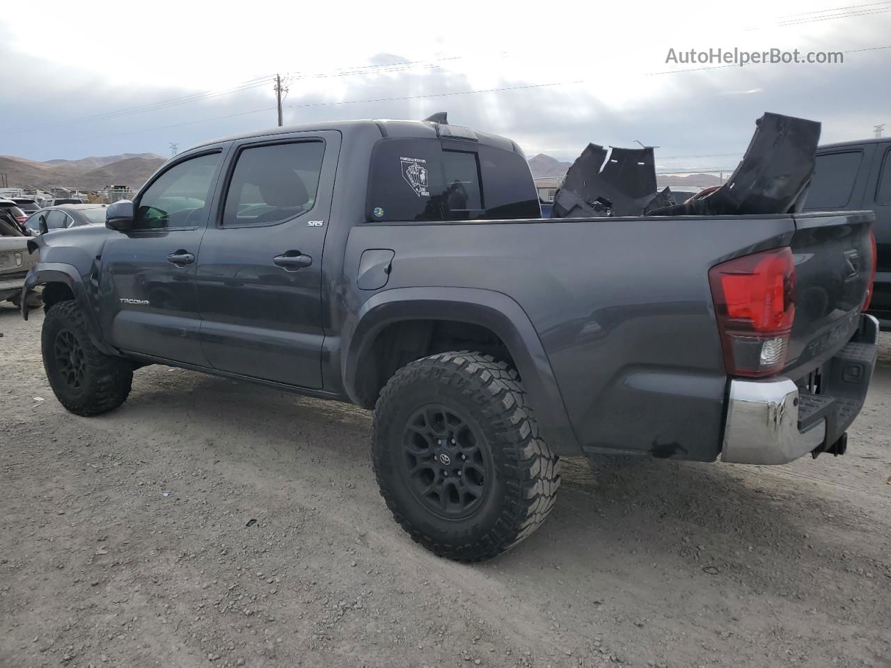 2019 Toyota Tacoma Double Cab Gray vin: 3TMAZ5CN5KM090616