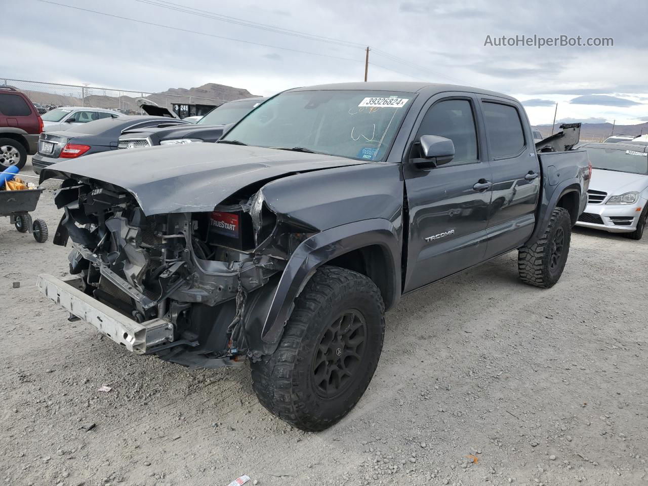 2019 Toyota Tacoma Double Cab Серый vin: 3TMAZ5CN5KM090616