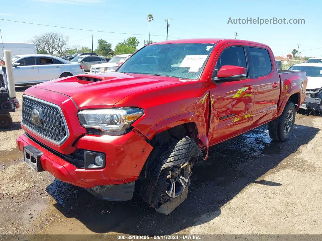 2019 Toyota Tacoma Trd Sport Red vin: 3TMAZ5CN5KM094441