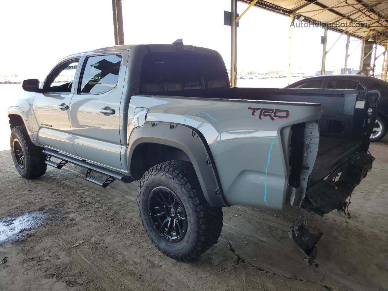 2019 Toyota Tacoma Double Cab Gray vin: 3TMAZ5CN5KM112873