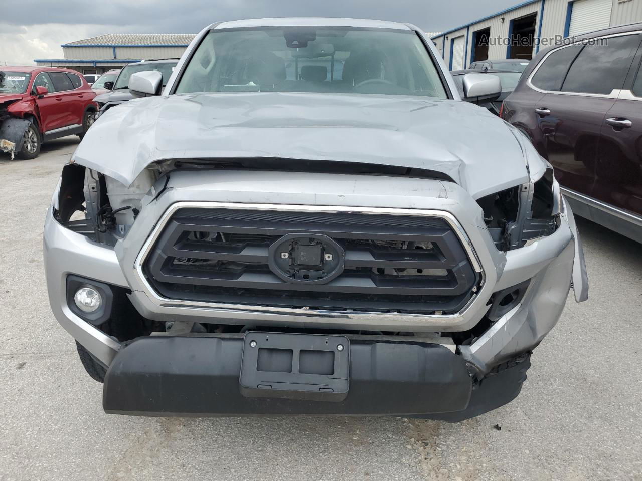 2020 Toyota Tacoma Double Cab Silver vin: 3TMAZ5CN5LM118352