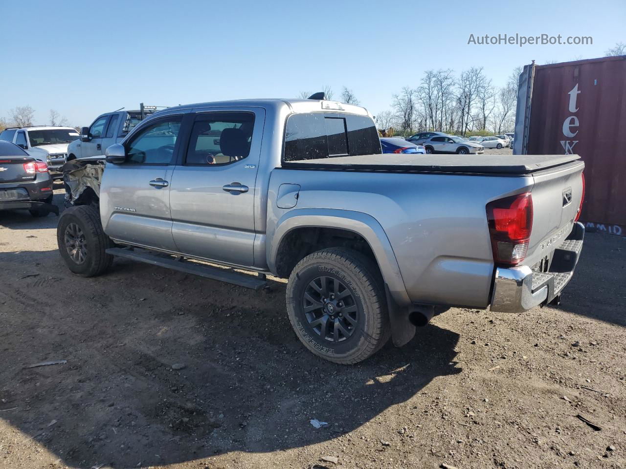 2020 Toyota Tacoma Double Cab Silver vin: 3TMAZ5CN5LM119596