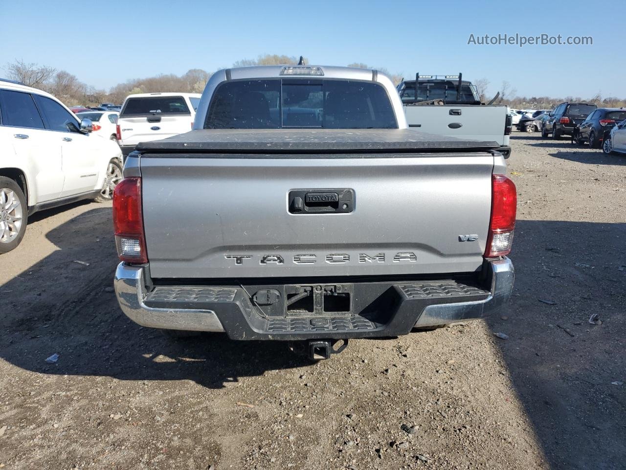 2020 Toyota Tacoma Double Cab Silver vin: 3TMAZ5CN5LM119596