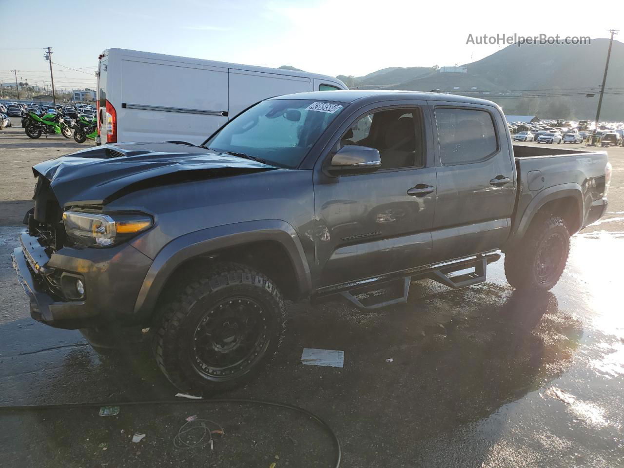 2020 Toyota Tacoma Double Cab Gray vin: 3TMAZ5CN5LM134924