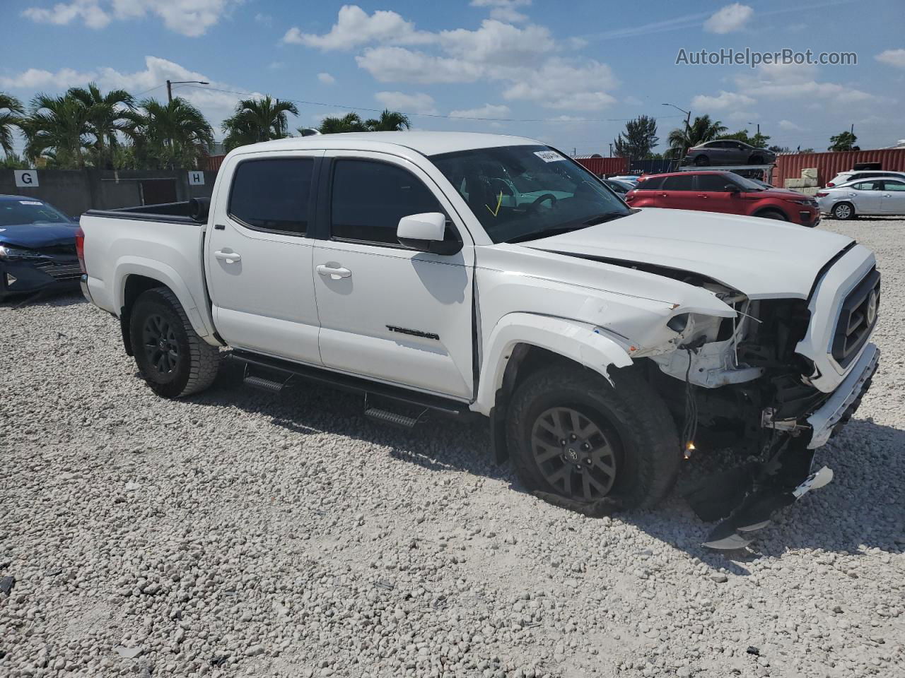 2020 Toyota Tacoma Double Cab Белый vin: 3TMAZ5CN5LM134972