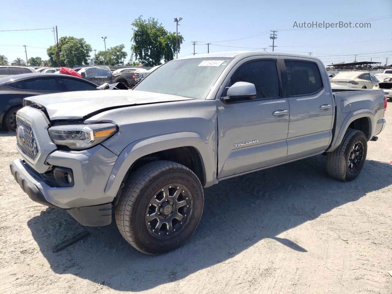 2021 Toyota Tacoma Double Cab Gray vin: 3TMAZ5CN5MM141146