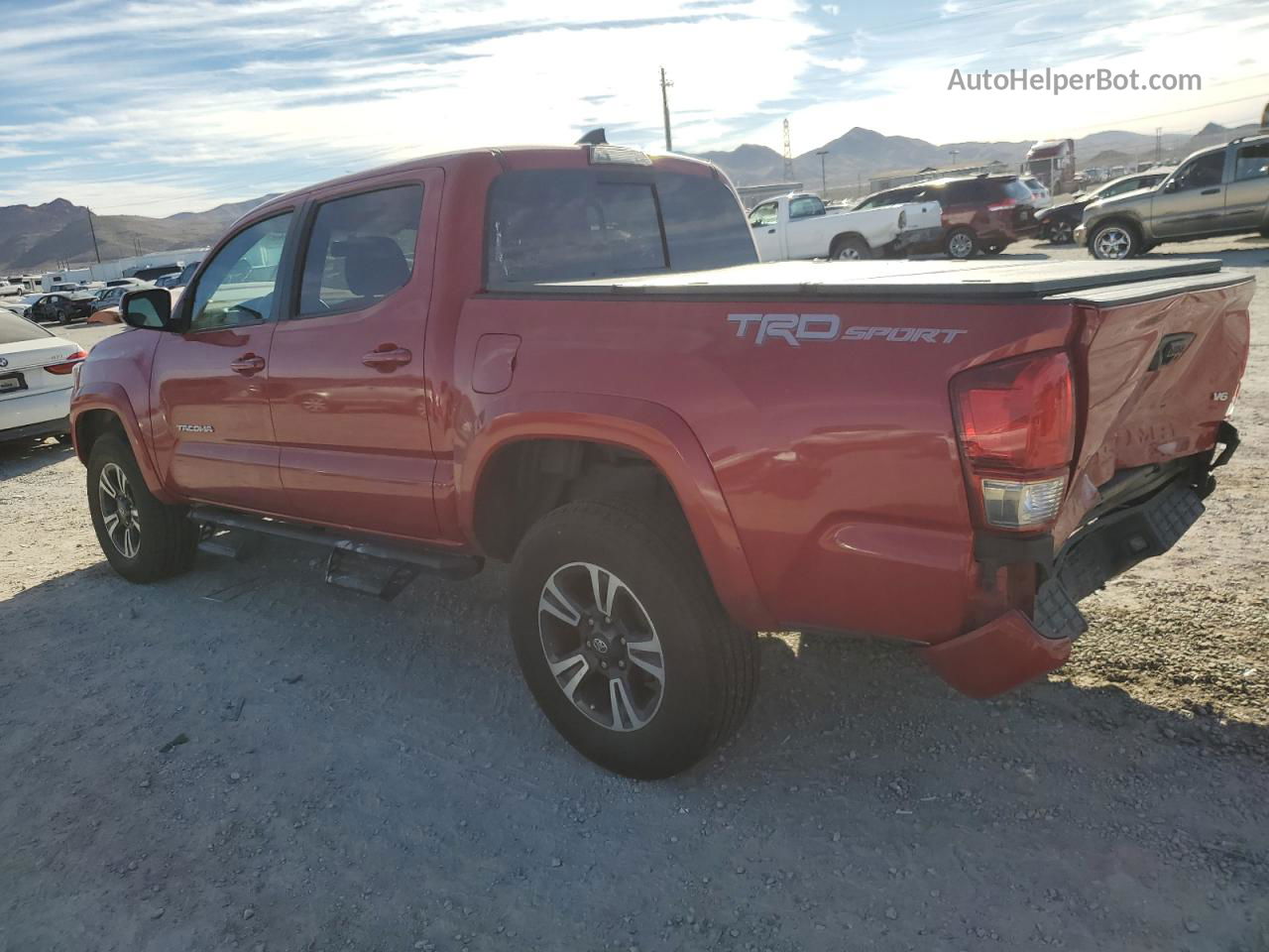 2017 Toyota Tacoma Double Cab Red vin: 3TMAZ5CN6HM036198