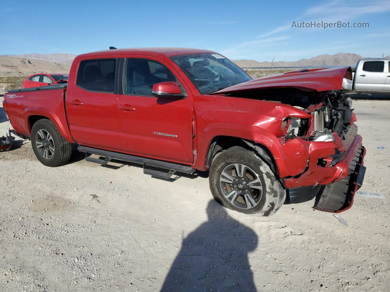 2017 Toyota Tacoma Double Cab Red vin: 3TMAZ5CN6HM036198